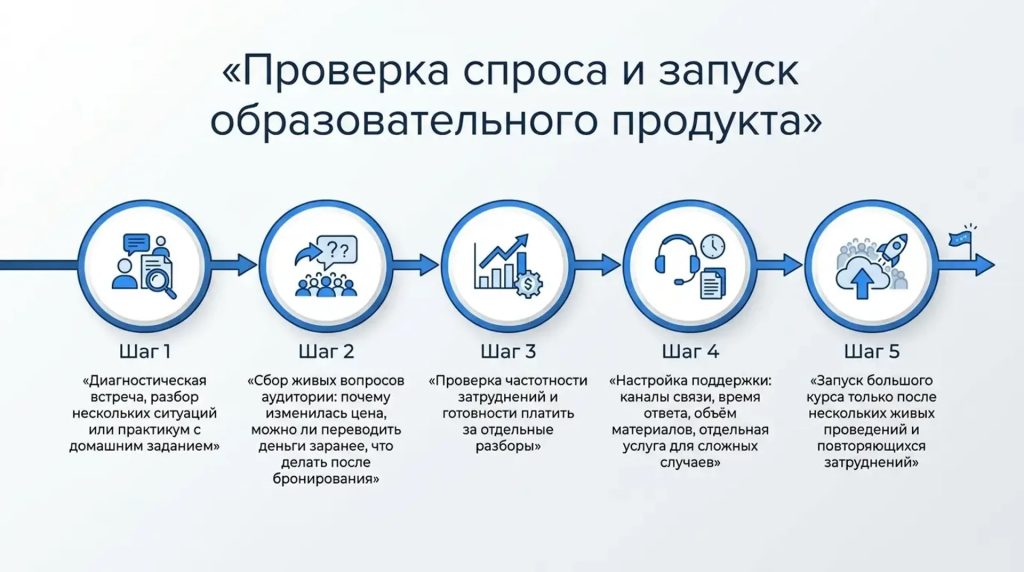 Проверка спроса и запуск